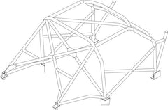 kit de jaula de seguridad Multipoint T45 para carrera de hatchback Stock PEUGEOT 106