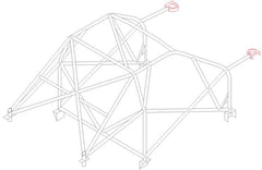 Kit de jaula de seguridad multipunto T45 para PEUGEOT 206 Internacional. Certificado por FIA / MSUK