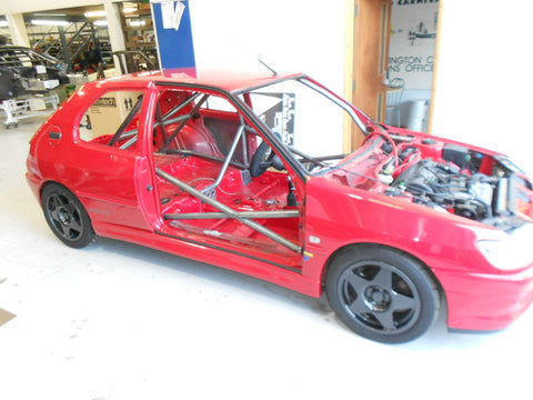 PEUGEOT 306 F2 International Multipoint T45 roll cage kit. FIA/MSUK Certificated 