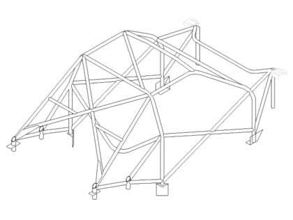PEUGEOT 306 F2 Multipoint CDS roll cage kit 
