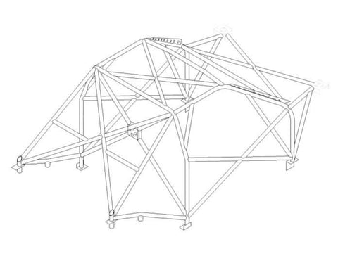 RENAULT Clio Mk1 International Multipoint T45 roll cage kit. FIA Certificated 