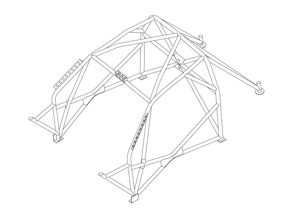 kit de jaula de seguridad Multipoint CDS RENAULT Megane MK2