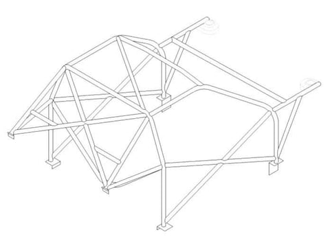 SEAT Ibiza MK1/2 International Multipoint T45 roll cage kit. FIA Certificated 