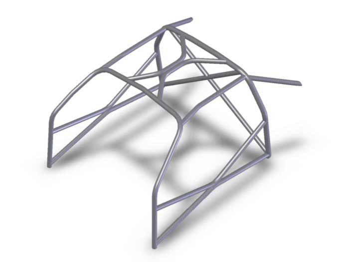 Kit de jaula antivuelco multipunto T45 para Toyota MR2 Mk2 89-99. Cumple con la normativa MS UK.