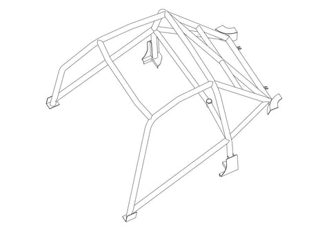 TOYOTA Supra MK4 Multipoint T45 roll cage kit 