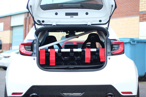 Toyota GR Yaris Bolt In Rear Half Roll Cage Kit String Theory Garage 