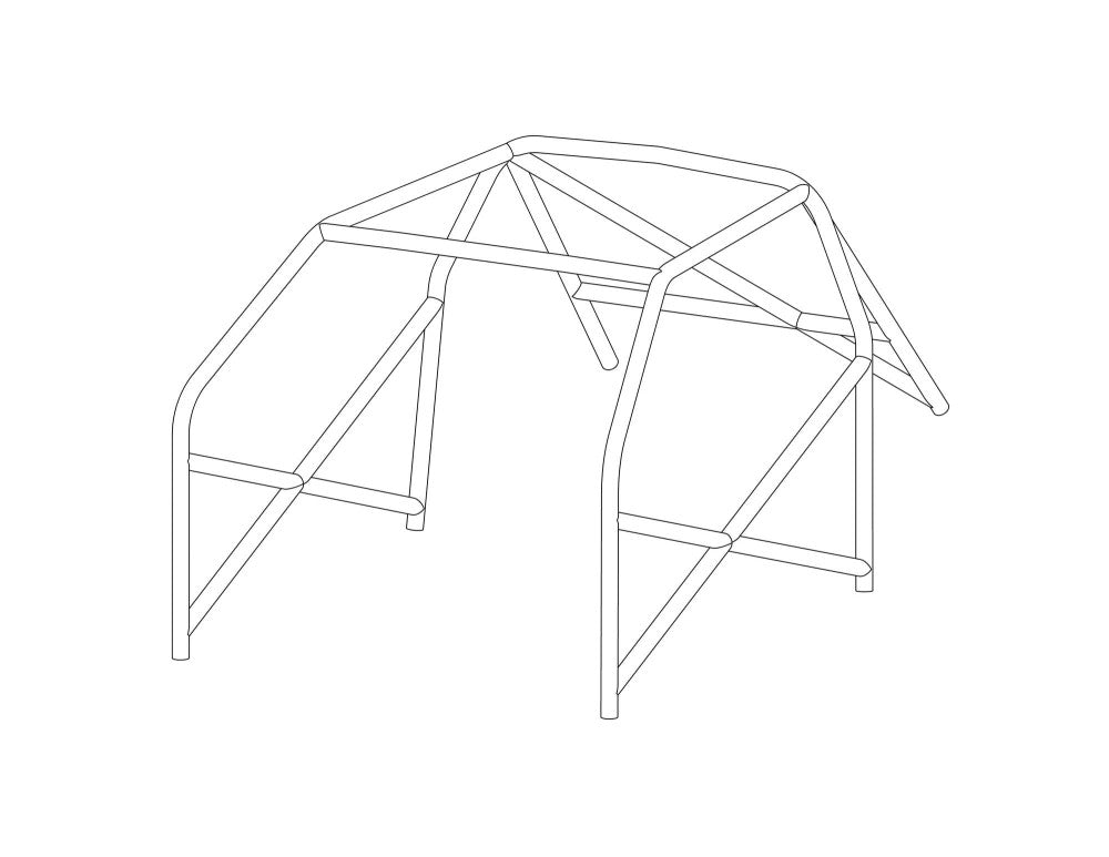 Kit de jaula antivuelco CDS multipunto para VOLKSWAGEN Corrado